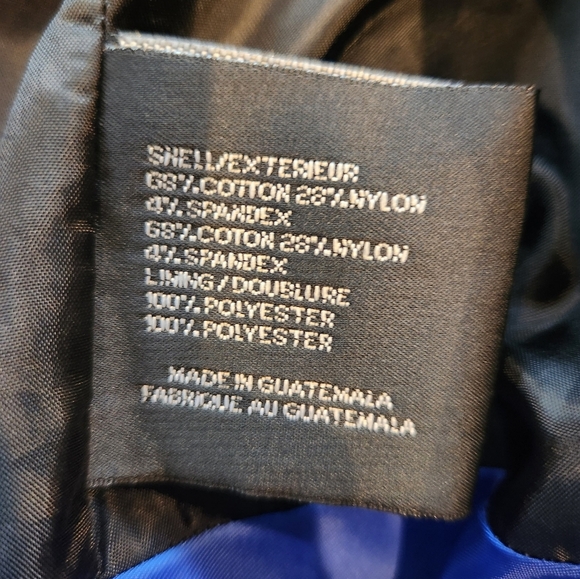 DKNY Black Womens Double Breasted Peacoat Large Pockets Lined Career Fall Work - Picture 12 of 13